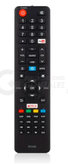 Control Compatible Daewoo Hkpro Philips Atvio Sansui Roku