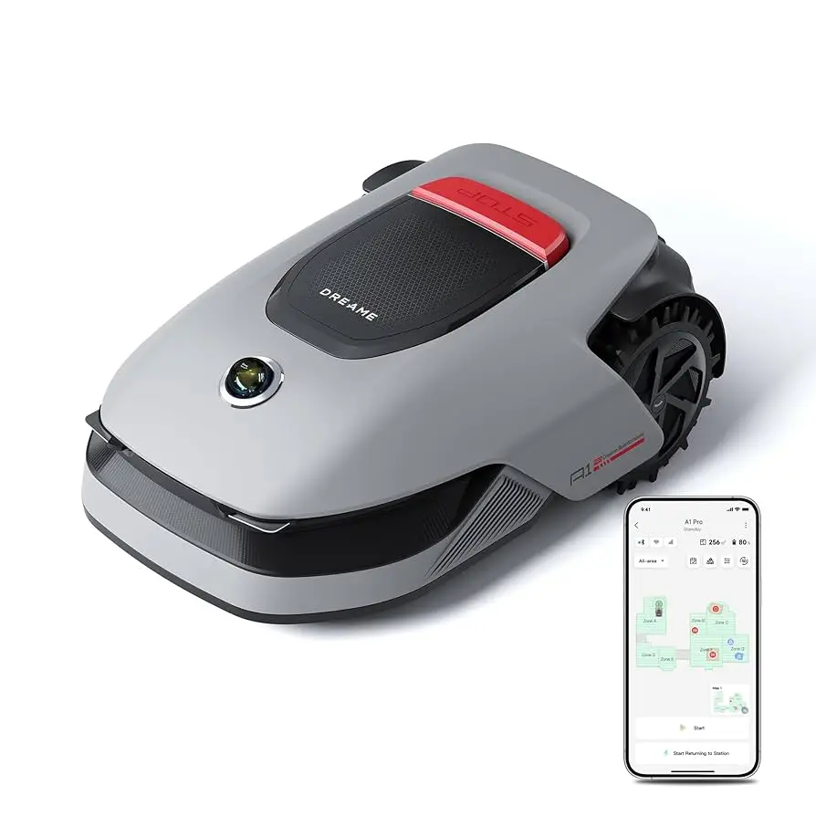 

FAST SELLING ON dreame Roboticmower A1 Pro Robot Lawn Mower, Perimeter Cordless Robotic Lawnmower, 2000 m², App Control