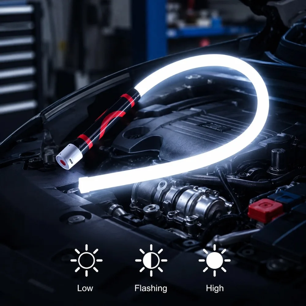 New LED Flashlight Stick Flexible High-Lumen Portable Automo