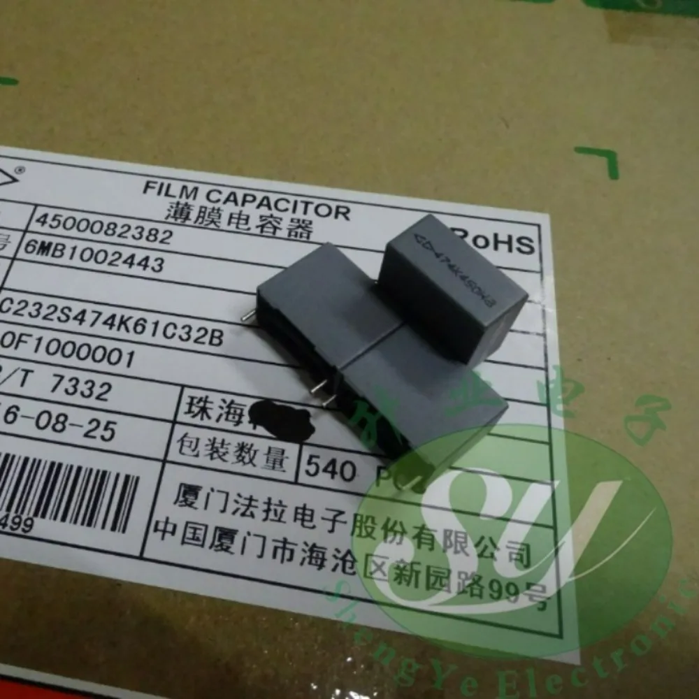

10pcs/lot Fara 0.47uf 450v 470nf u47 474 K Brand new 15mm film capacitor C232S474K61C32B
