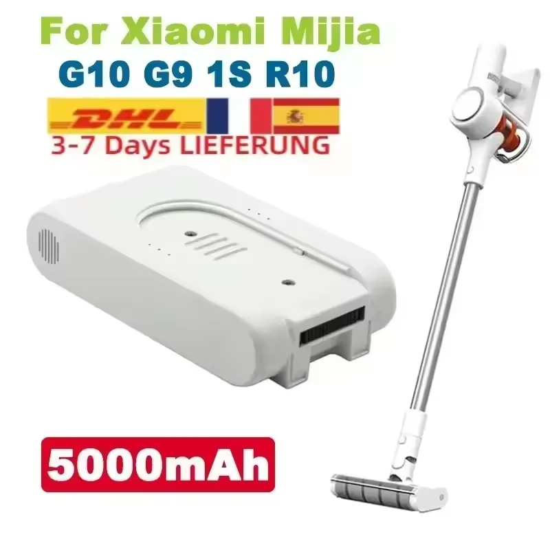 Batteria ricaricabile agli ioni di litio originale da 25,2 V e 5000 mAh per aspirapolvere senza fili Xiaomi Mijia Dreame G9 G10 R10 1S