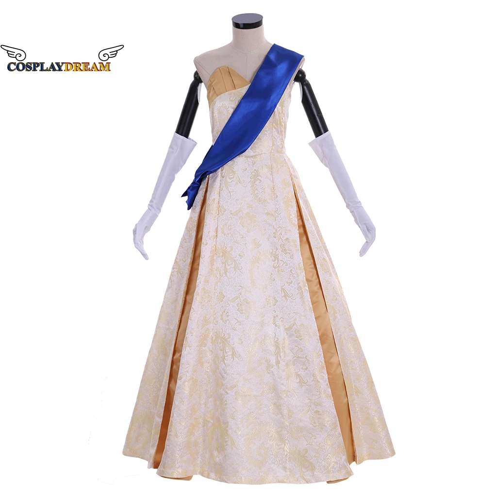 

Crown Season 2 Queen Elizabeth Ball Gown Queen Elizabeth Cosplay Costume Adult Women Wedding Dress Princess Queen Costume