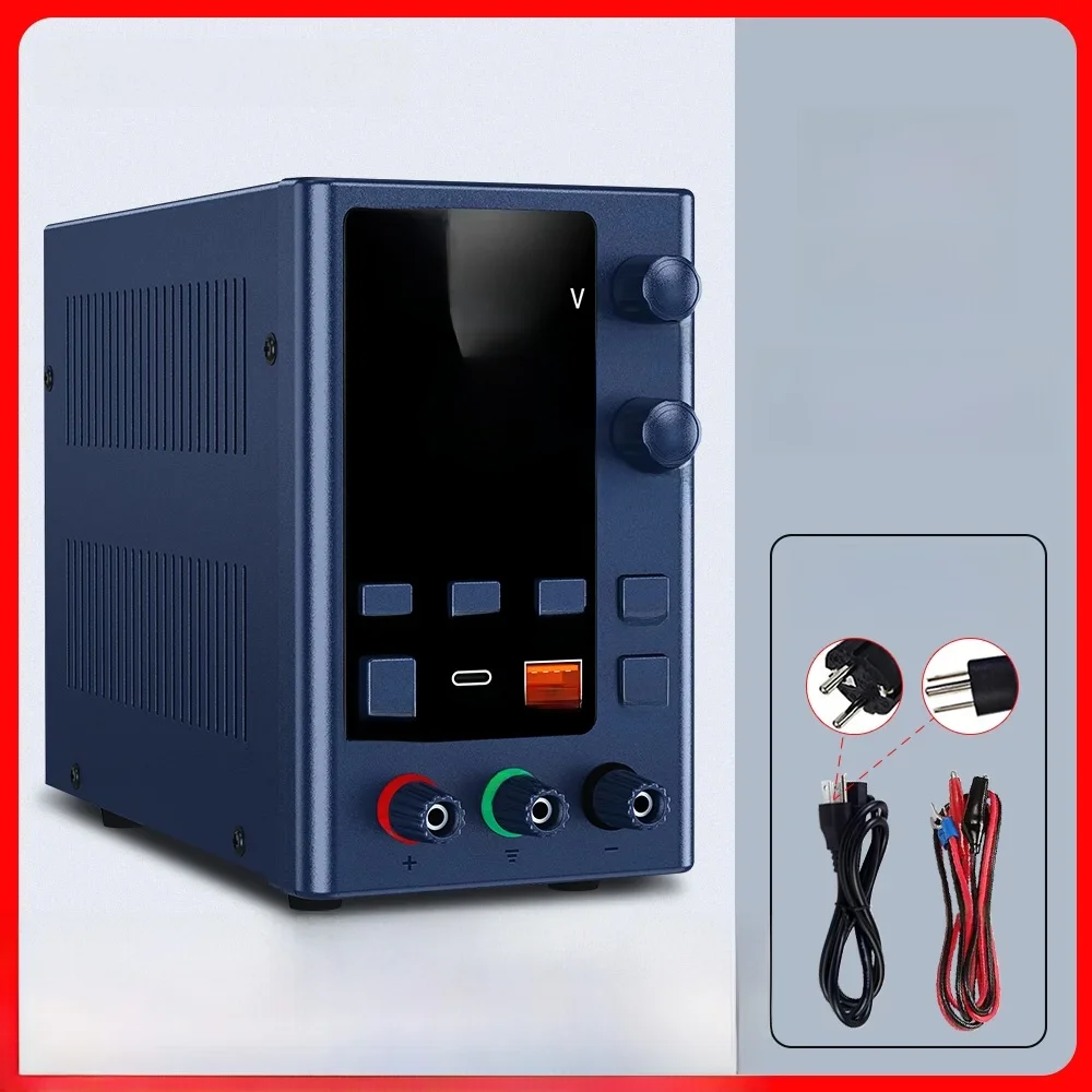 Wanptek Verstelbare DC Voeding 30V 10A LED Lab Bench Stroombron Gestabiliseerde Schakelaar Voeding Spanningsregelaar 60V 5A - afbeelding 2