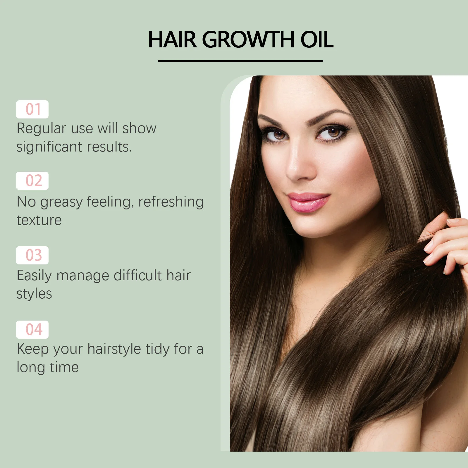 Hoegoa 100ml óleo de cabelo denso de alecrim anti perda de cabelo reparação secura extremidades divididas fortalecer as raízes do cabelo nutritivo óleo de soro do couro cabeludo