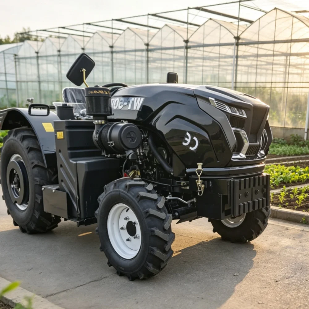 Farm Tractor 50HP 4WD Diesel CE Euro5, Cabin Optional, Multiple Farm Implements for Farmland Orchard