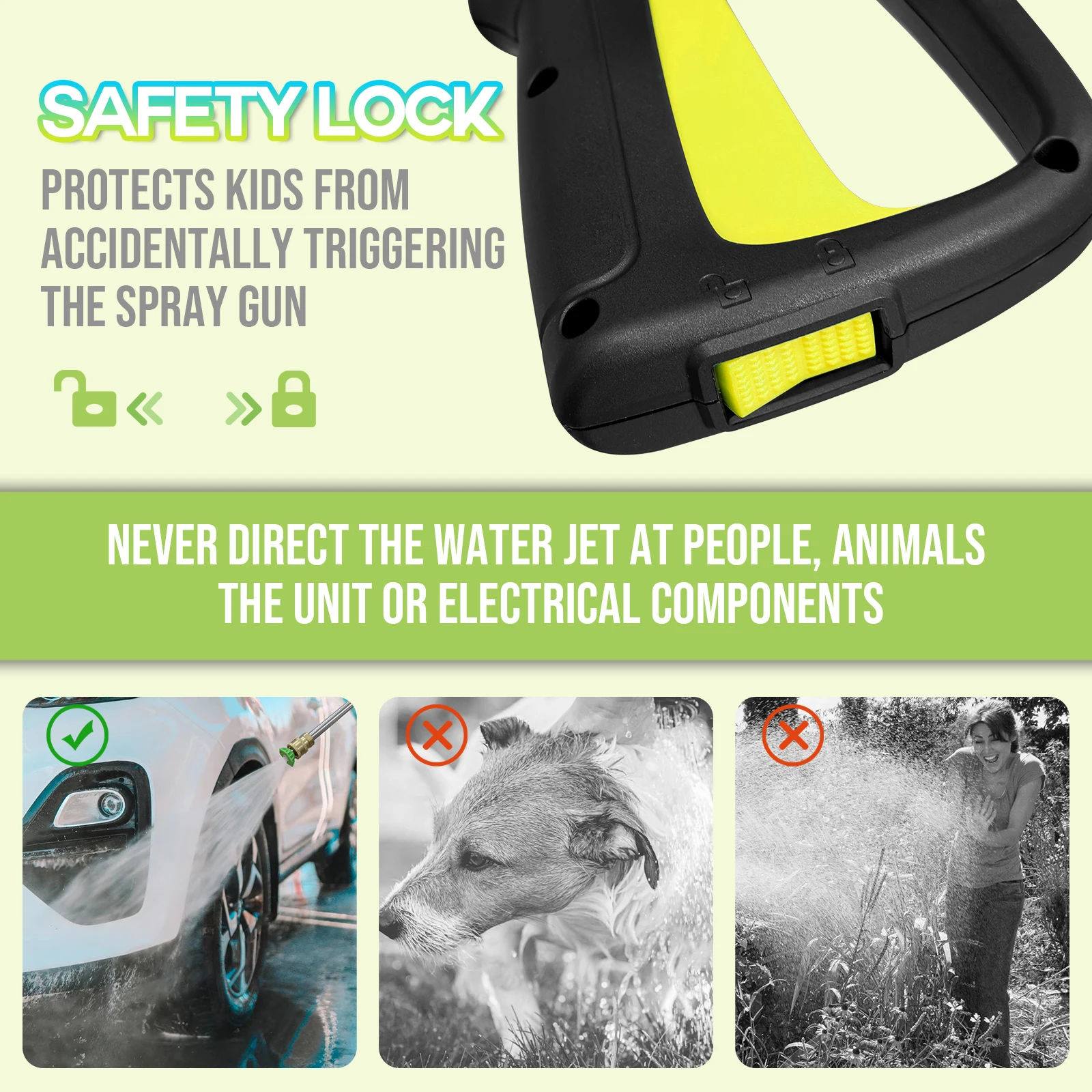 เครื่องฉีดน้ําแรงดันสูงไฟฟ้า 4800PSI 3.0GPM เครื่องฉีดน้ําแรงดันสูง 4 หัวฉีด, ท่อ 25FT, ถังสบู่, เหมาะสําหรับรถยนต์, ถนนรถแล่น, ลานบ้าน