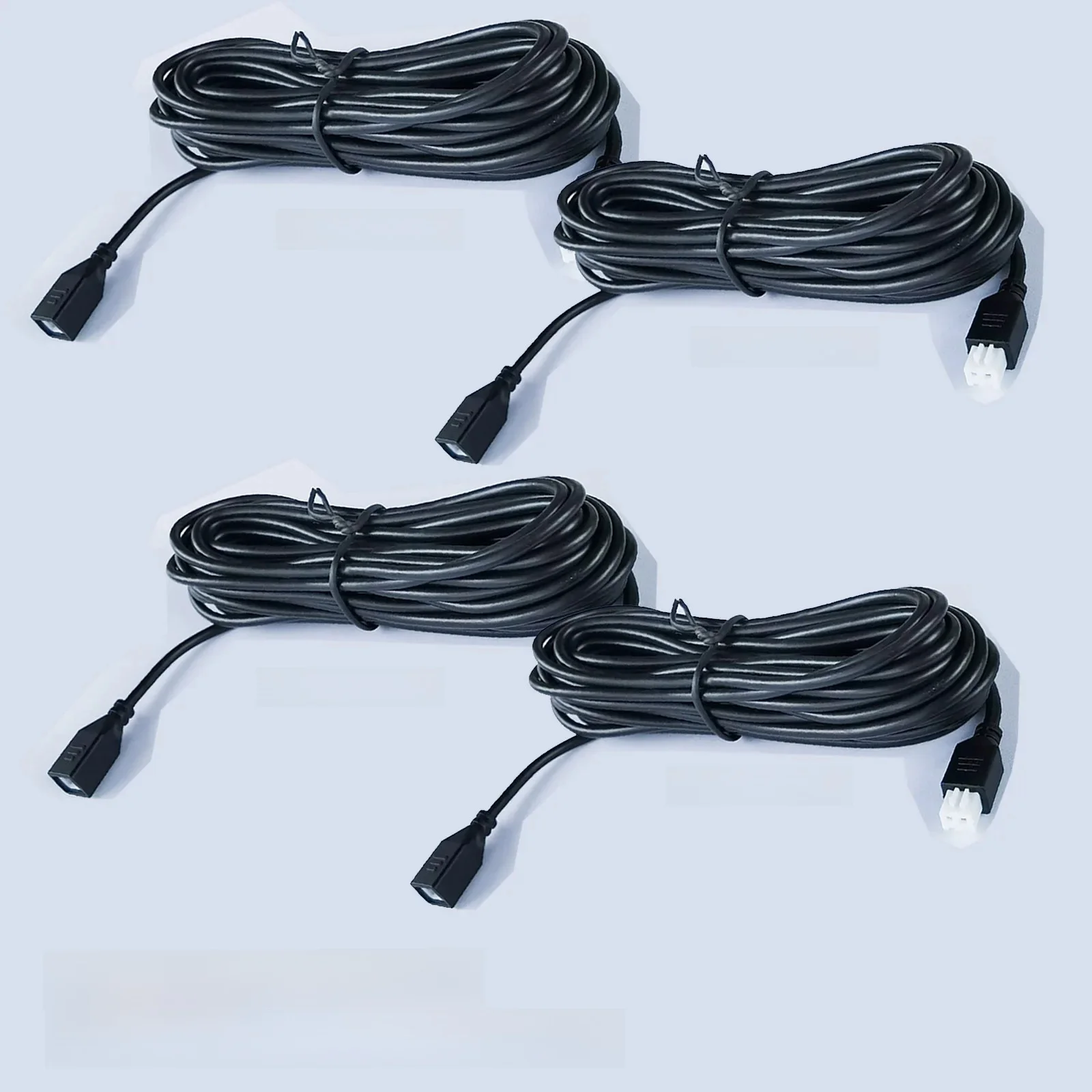 4 Stück Parksensoren-Verlängerungskabel, 2-poliges Parktronic-Kabel für Auto-Rückfahr-Parksensor, Backup-Radar, wasserdichte Verlängerung