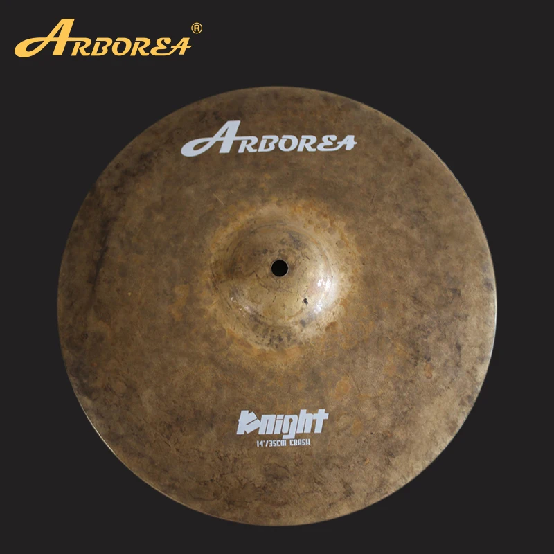 

Arborea Professional Cymbal- Knight Series 14-19 inch Crash Cymbal Bronze Raw Finish for Drumkit Percussion Musical Instrument