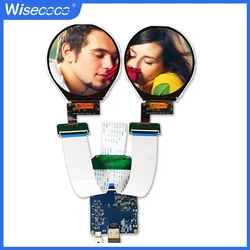 3.4 Inch Round TFT LCD Display Dual 800x800 Wisecoco IPS Screen Circle for Raspberry Pi 3 4b Instruments Meter MIPI 39Pin 60HZ
