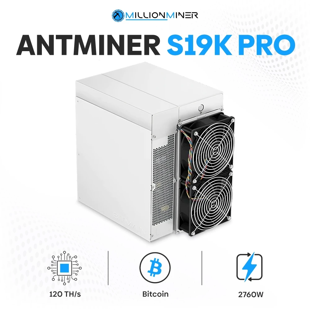 BAC Bitmain Antminer S19k Pro 120 th/s 2760W Ready TO ship