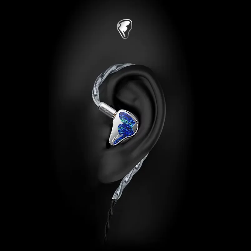 EPZ K9 1DD+8BA IEMS Wired Earphone Monitor In-ear HiFi Headphones with 6N Single Crystal Copper Cable 3.5+4.4mm Replaceable Plug
