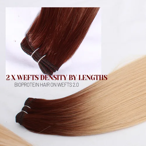 Imagen 2 del producto Extensiones de pelo sintético liso de bioproteína, fibra resistente al calor, cola de caballo de 26 pulgadas, extensiones de cabello sintético liso