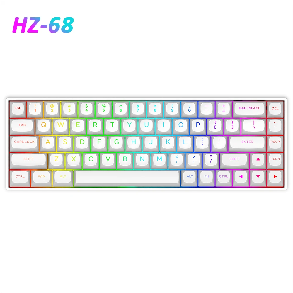 E-YOOSO Hz-68 Magnetic Switch Mechanical Keyboard 8k Return Wired RGB Hot-Swap E-sports Keyboard Gaming PBT Transparent Keycaps