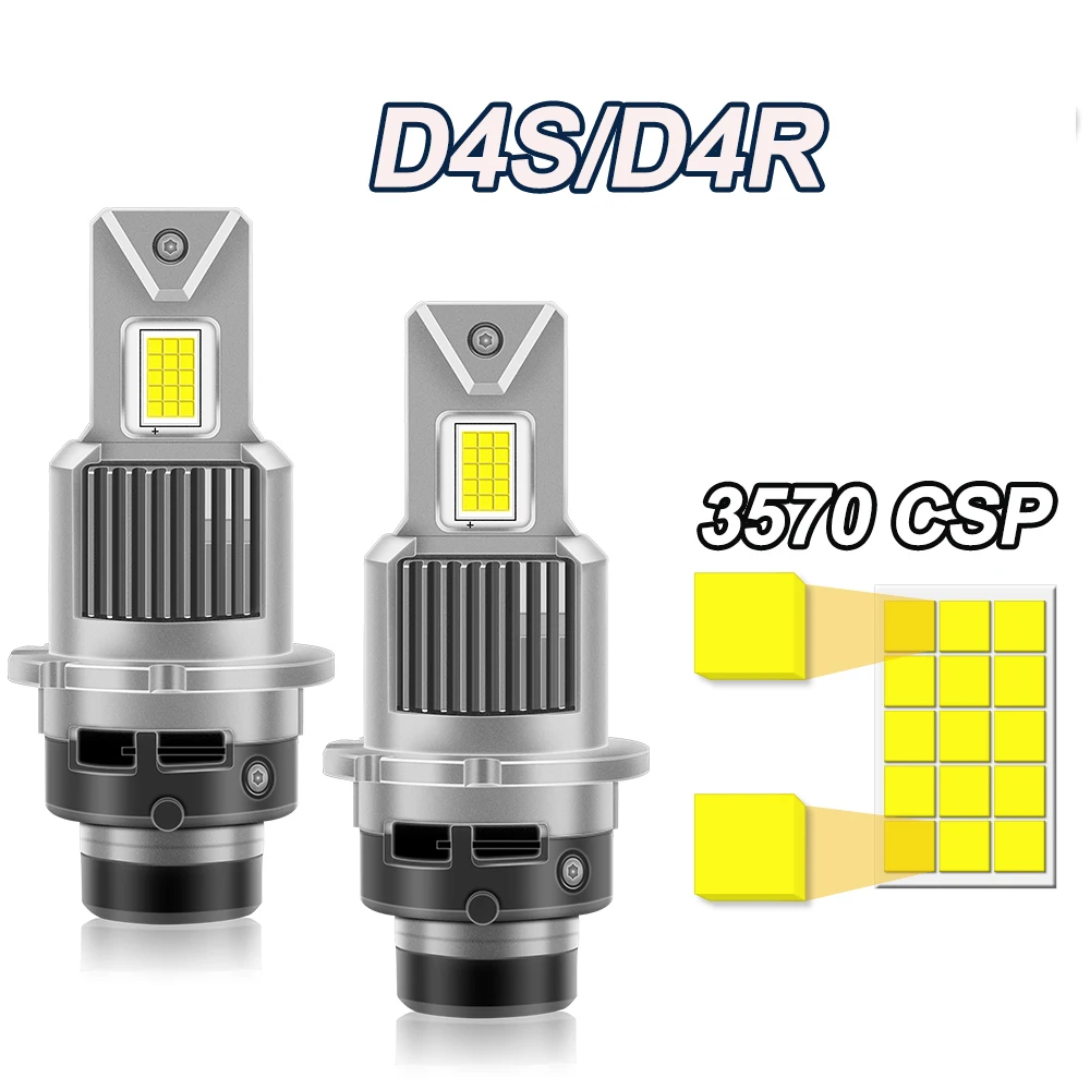 

Обновленная сменная светодиодная лампа для фар D4S D4R с двойной медной трубкой, ксеноновая HID, Canbus без ошибок, 150 Вт, супер яркие автомобильные фары