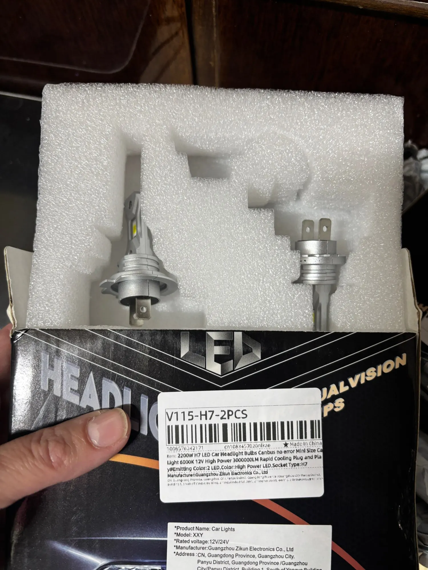 LH-010 H7 Light Bulbs photo review