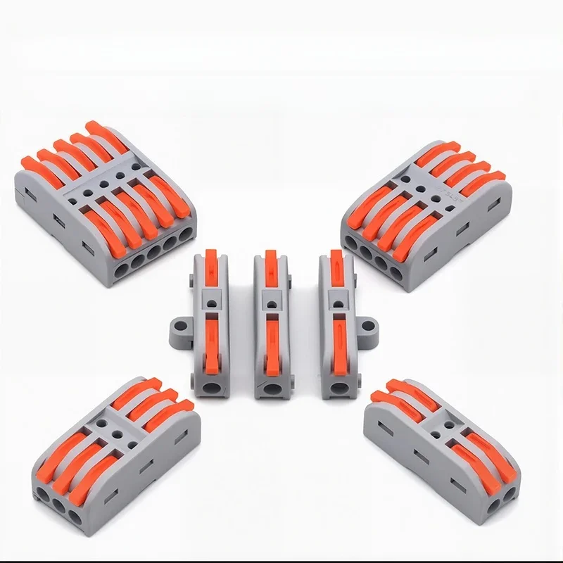 Connecteur de fil universel à épissure rapide, Compact de 0.08 à 4.0mm pour bande LED et Terminal de conducteur électrique domestique enfichable 10 pièces