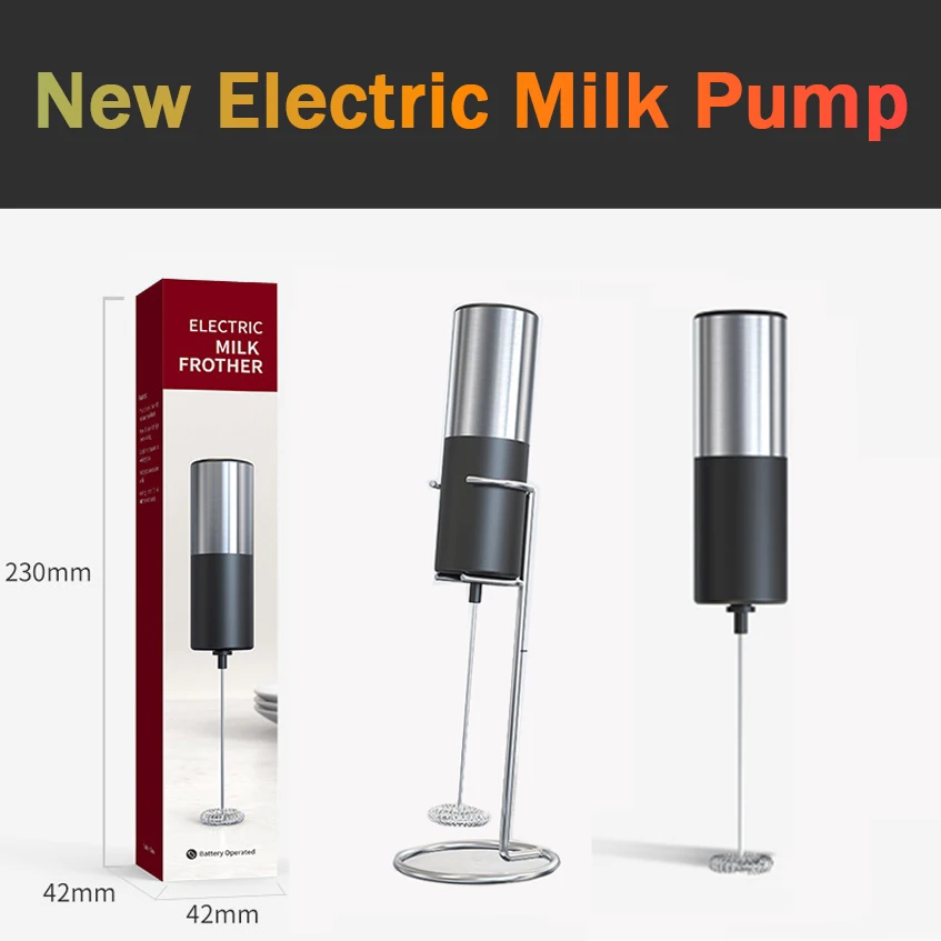 New Milk Frother Handheld Cappuccino Maker Coffee Foamer Egg Beater Chocolate Stirrer Portable Food Blender Kitchen Whisk Tool