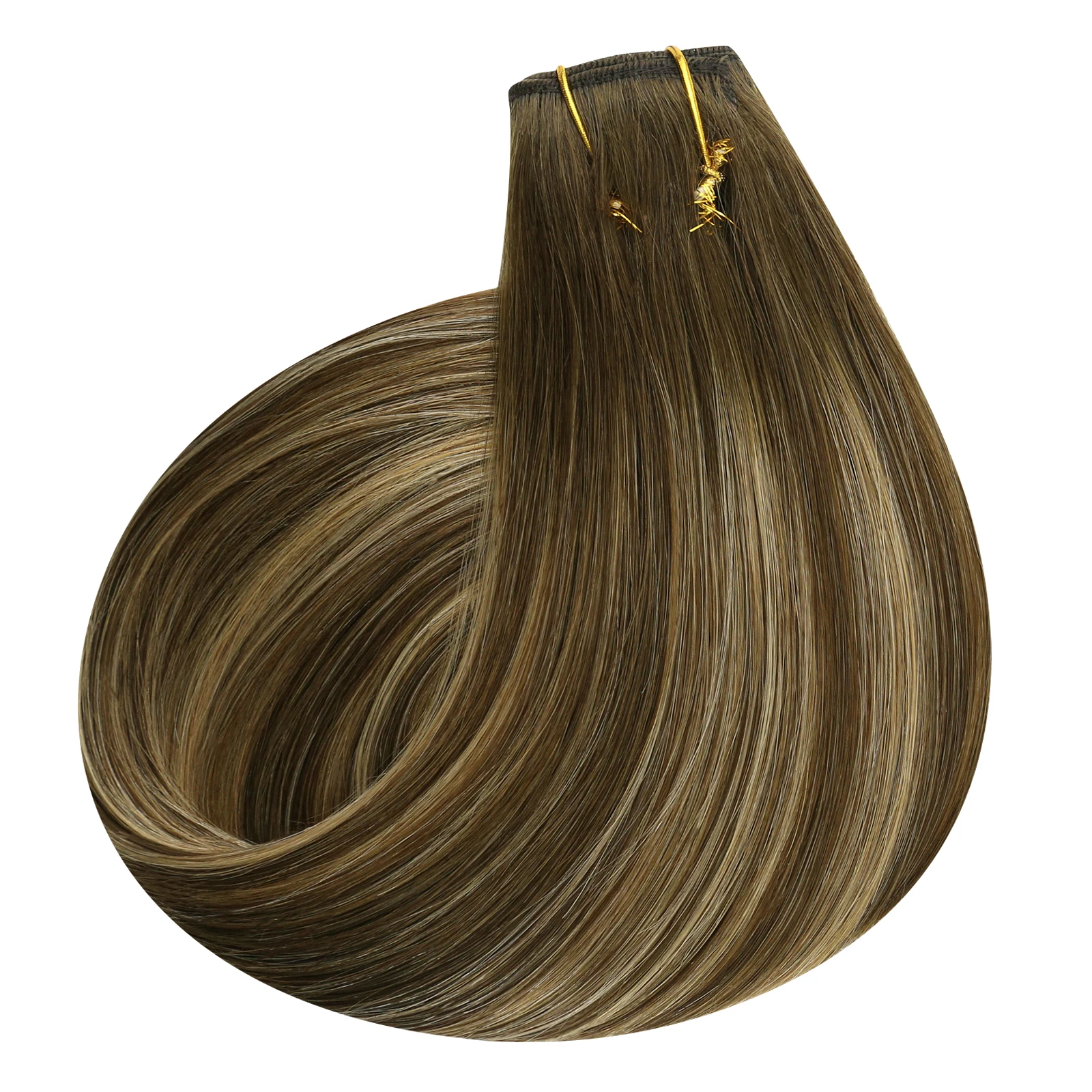 Moresoo Lace Clip in Hair Extensions One Piece 70G 5 Clips 100% Remy Human Hair Natural Hair Piece Clip in for Women Clip ins
