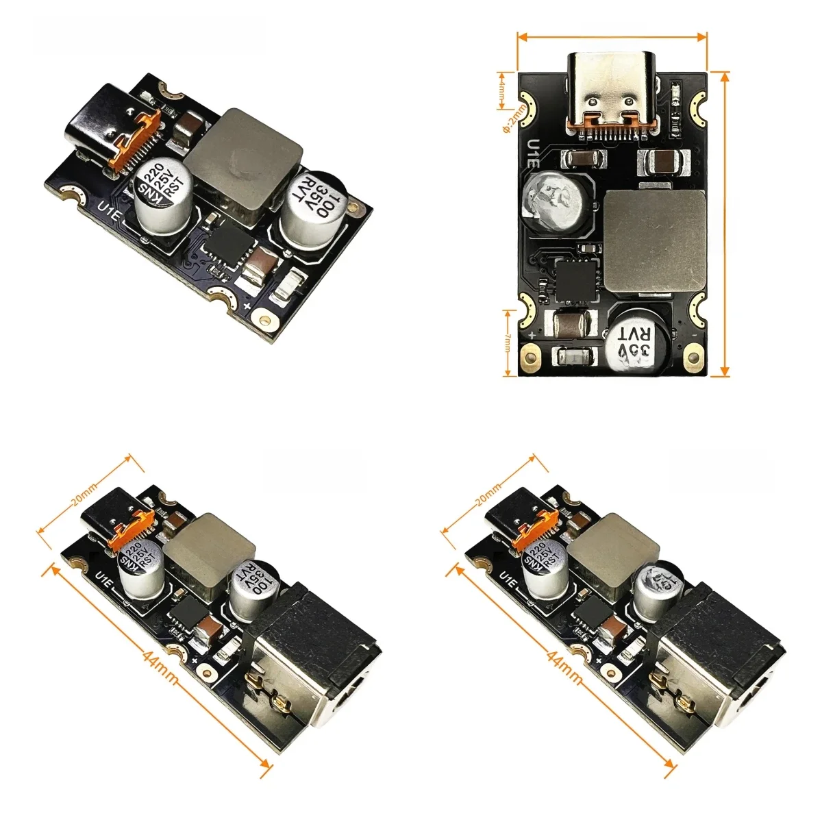 Moduł szybkiego ładowania PD 65W Interfejs Type-C Obsługuje PD3.1 QC3.0 SCP PPS Szybkie ładowanie DC5521 DC5525 — zdjęcie 2