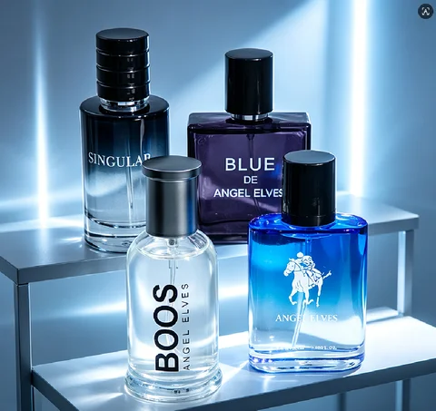 Set de Regalo de 4 Piezas de Colonia de Lujo para Hombre - 4 Botellas de 30ml de Perfume con Feromonas con Aroma a Vainilla y Colonia Premium para Hombre - Larga Duración