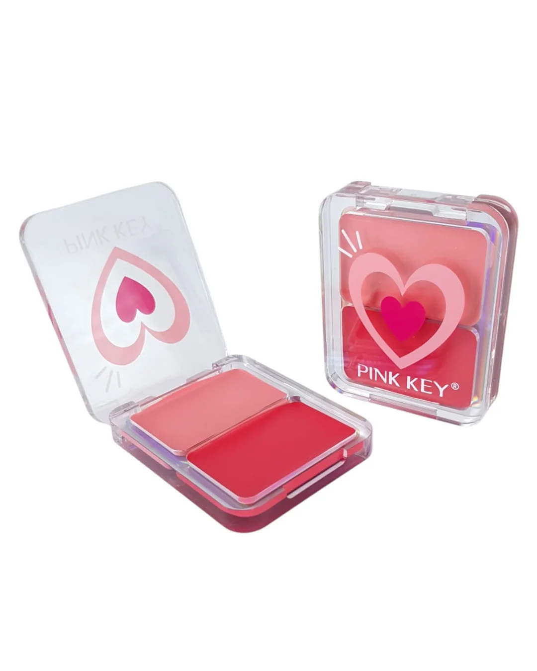 1/3/24pz Blush Doble PINK KEY, en Polvo de Larga Duración con Resultado Modulable, Colorete de Bolsillo para Mejillas, Fácil de Aplicar, paquete de rubores, maquillaje para mujer, face makeup, rubor ysl, rubor rosita
