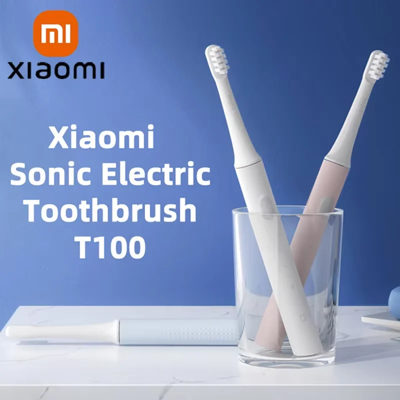 Xiaomi Mijia T100 Sonic Electric Toothbrush for Adult USB Rechargeable Travel Vibration Tooth Brush Soft Brushes IPX7 Waterproof