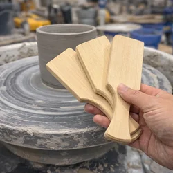 Wooden Clay Paddle 1/2/3pcs Pottery Tool for Kitchen Or Clay And Pottery-Smooth for Hand Building Ceramics Tools