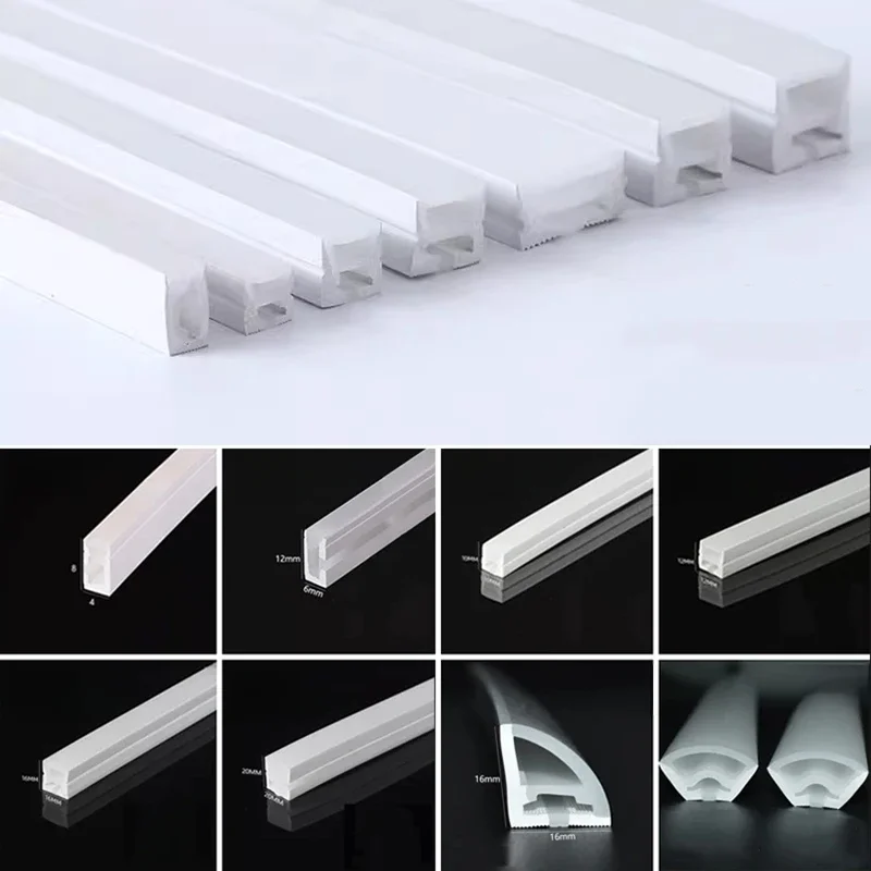 LED Neon Seil Rohr wasserdicht DIY flexible Silikon band Diffusor für ws2812b LED-Streifen Licht