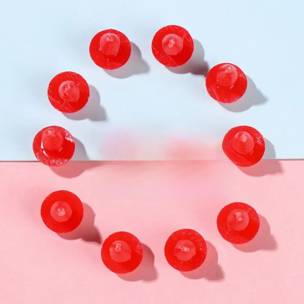 Yeux d'animaux ronds en plastique pour bricolage, accessoires de marionnettes exécutives, artisanat de nez d'ours, jouet de beurre, sécurité de l'Antarctique, rouge, sac de 20 pièces