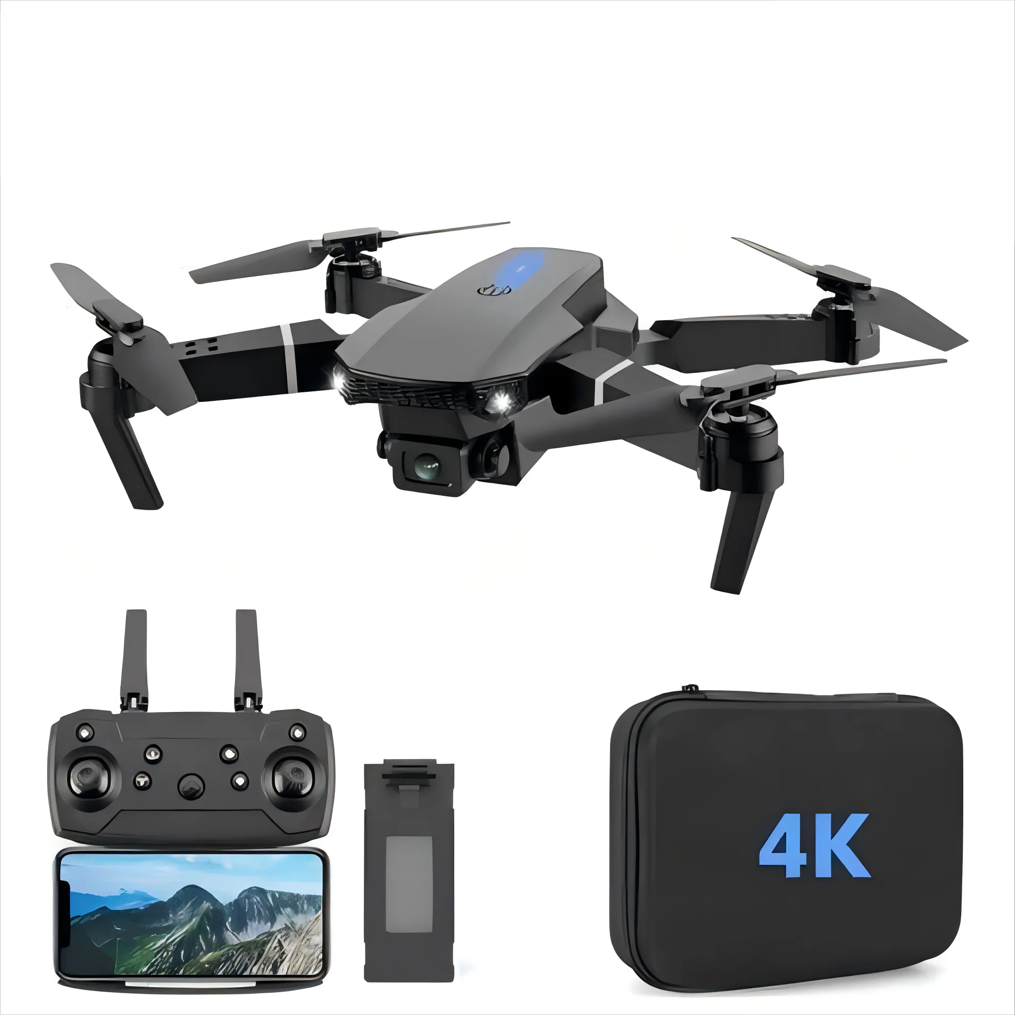 

E88Pro Quadcopter Hd Wifi Fpv Drone 1080P Single Camera Altitude Hold Rc Foldable Drone Helicopter Gift Toy Aerial Photography