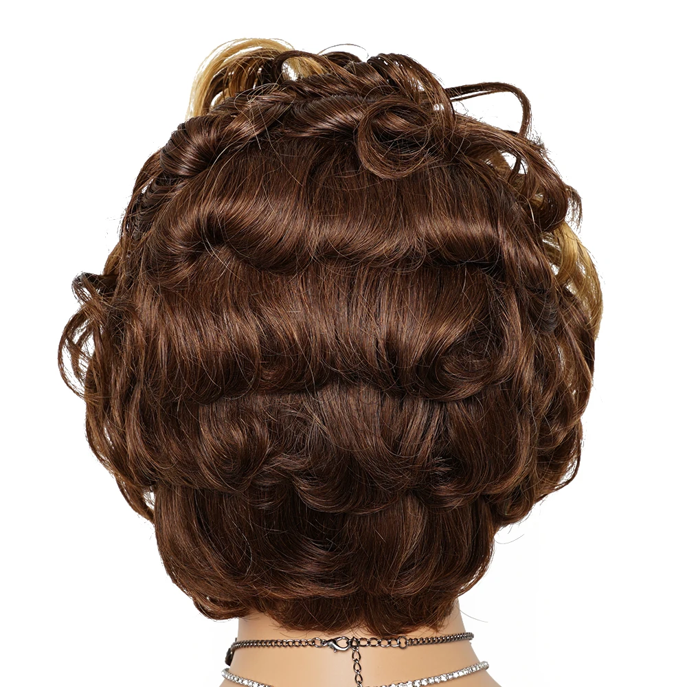 Transparante Hd Lace Pixie Cut Lace Front Pruiken Remy Highlight 99j Pixie Cut Pruiken Menselijk Haar Vingerrol 13X4 Lace Voorkant Pruiken