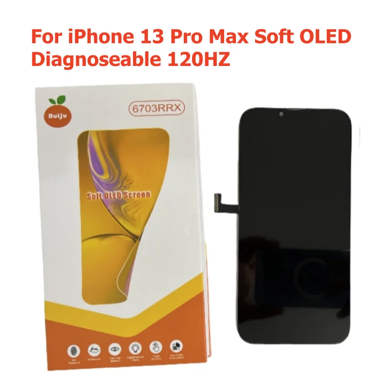 Diagnosable Soft OLED For iPhone 15 Pro Max Screen RJ 17 15Pro