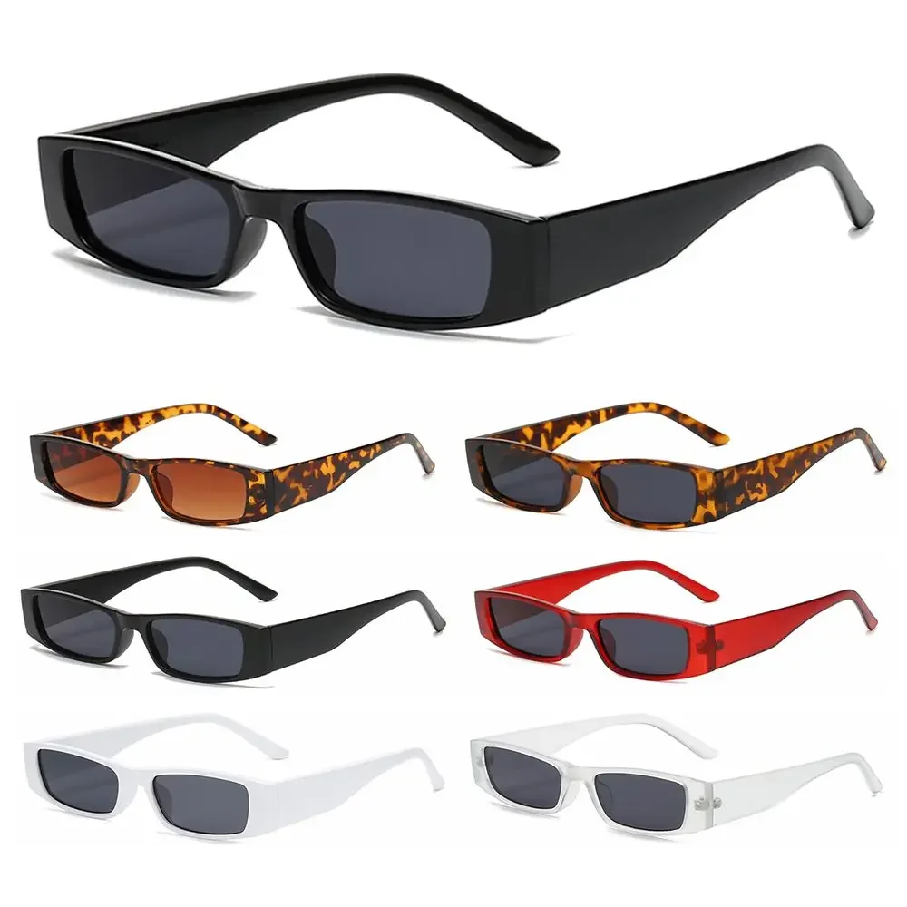 AliExpress Small Rectangle Sunglasses Women's Fashion Retro Small Frame Sun Glasses Vintage Square Narrow Sunglasses Trending Eyewear UV400
