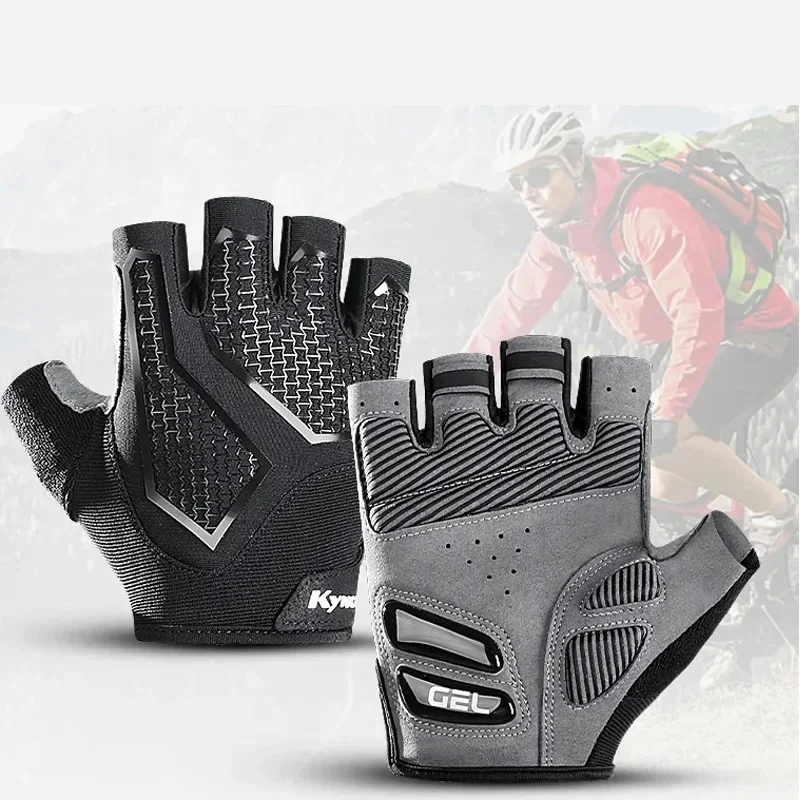 AliExpress Kyncilor Mountain bike half finger riding gloves, fishing and fitness gloves, black shock resistant, wear-resistant, breathable motorcycl