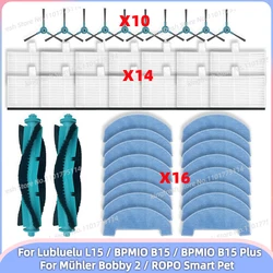 Fit For (Lubluelu L15 / L15 Plus, BPMIO B15 / BPMIO B15 Plus / Muhler Bobby 2 / ROPO Smart Pet ) Parts Brush Filter Mop Cloth