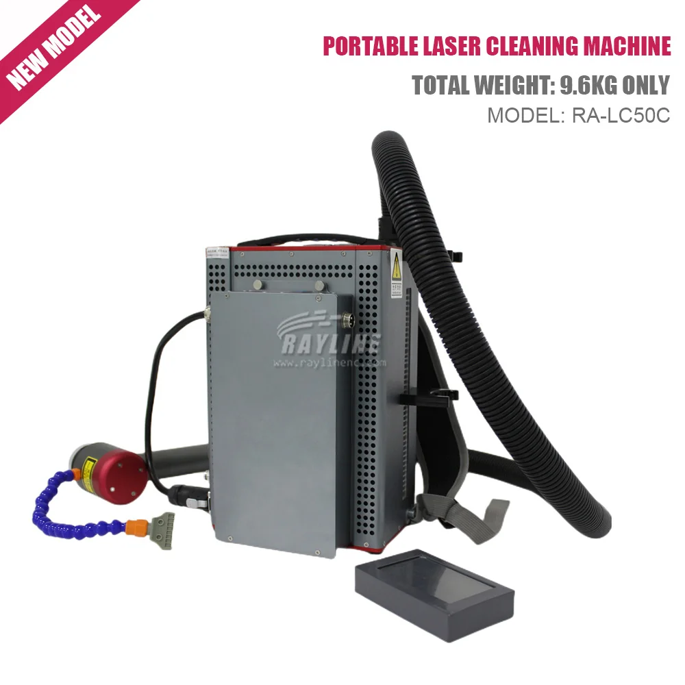 Safe and Efficient Backpack Portable Laser Cleaning Machine 100W Pulse Laser Metal Cleaning Machine Rust Remover For Paint