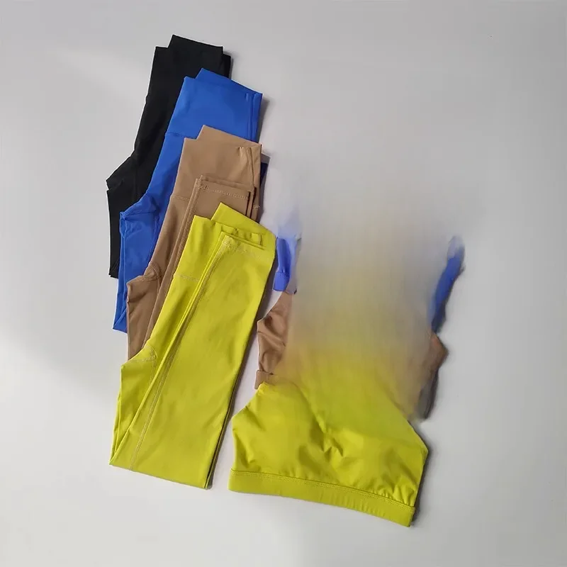 Bezszwowe strój do jogi damski biustonosz sportowy legginsy z wysokim stanem spodenki strój zestaw gimnastyczny Fitness ubrania do ćwiczeń odzież sportowa — zdjęcie 2