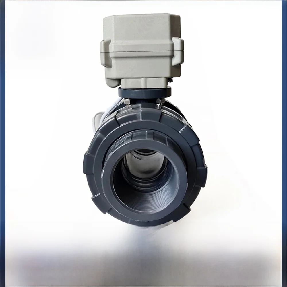 DN40 50mm UPVC Elektrische Kogelkraan 2/3/5/7 draden Gemotoriseerde Klep Motor Drive voor watertank watervoorziening - afbeelding 2