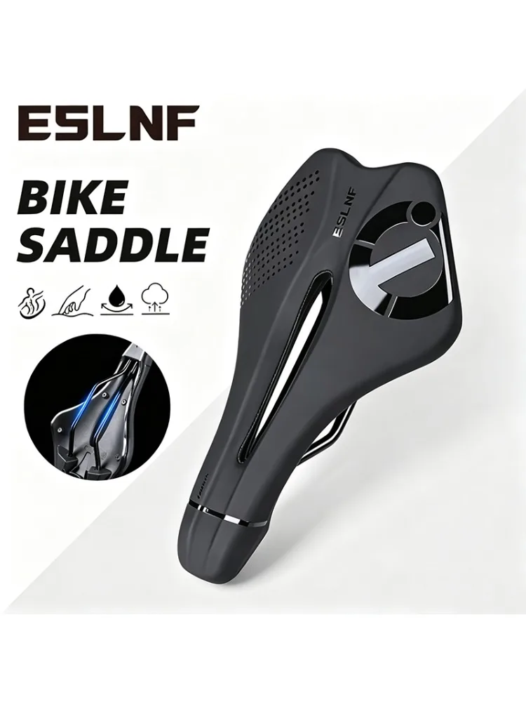AliExpress ESLNF Ultralight Bike Saddle Bicycle Seat Cushion Shock-Absorbing Bicycle Cushion Mat MTB Saddle Wear-Resistant Saddle MTB Parts