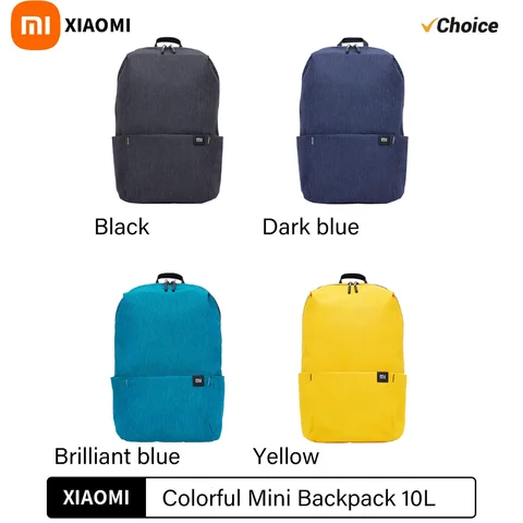Xiaomi Colorful Small Backpack Men's and Women's Shoulder Bag outdoor Waterproof ultra-lightweight Student Portable Sports Bag