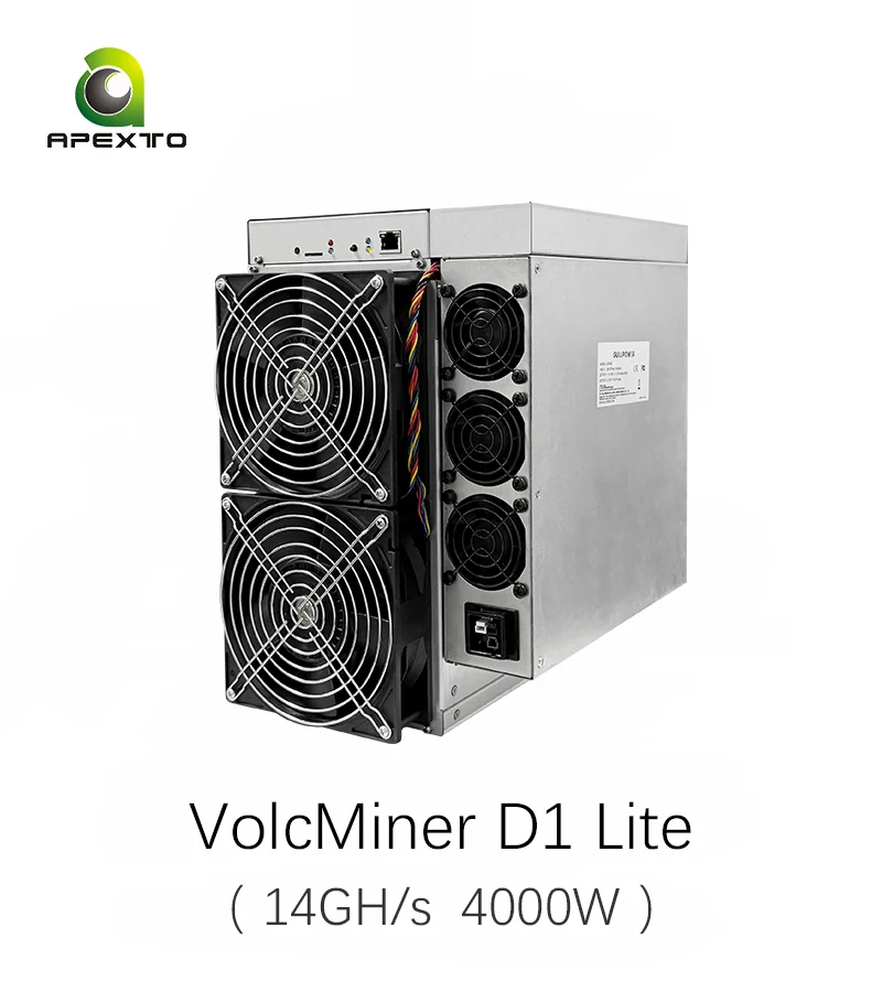 

2025 FAST SELLING VOLCMINER D1 Lite 14Gh/s 4000W Litecoin Dogecoin Bells Miner