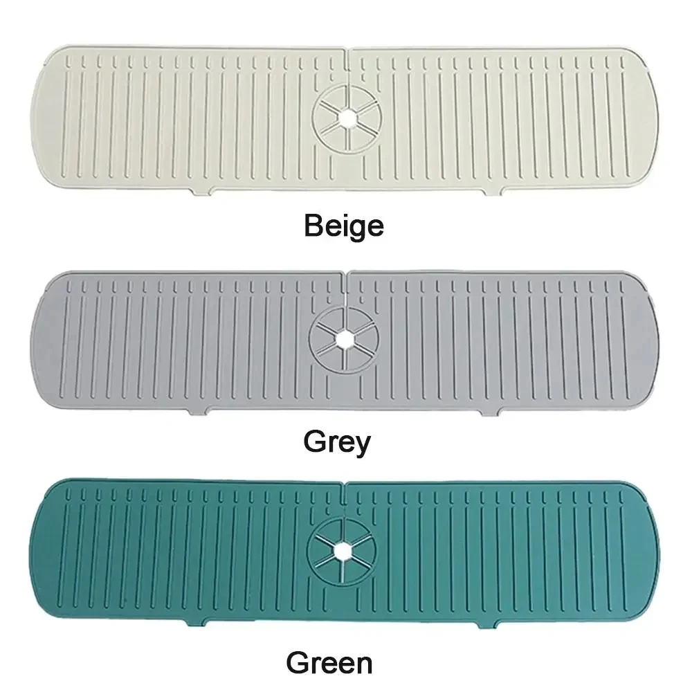 Silikon-Wasserhahnmatte für Küchenspüle, auslaufsichere Trockenpads für Zuhause, Küche, Badezimmer, Wasserhahn, Wasser, Toilettenartikel, Organizer, Zubehör