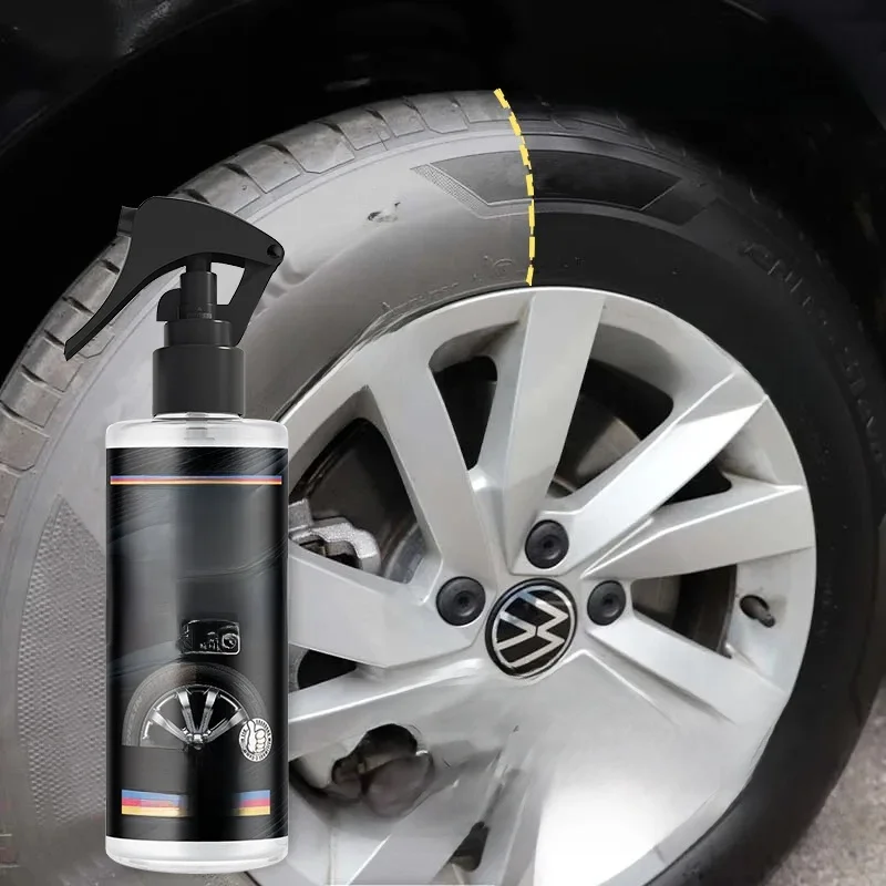 Bandenglans Bandcoating Spray Hydrofobe kitwas voor autowiel Autoverzorging Re-black Shine Chemie Filler - afbeelding 2