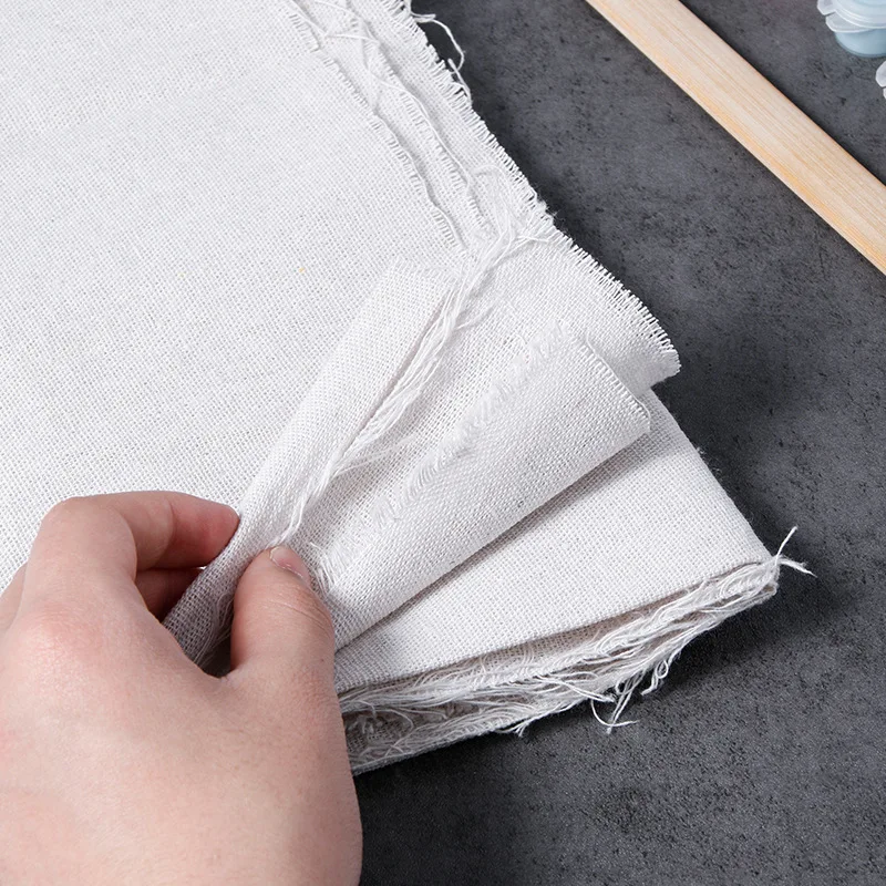 1x1.6M Raw Cloth Hemp Cotton Linen Fabric Burlap Texture for Sewing Patchwork Painting Quilting Table Runner Party Decoration