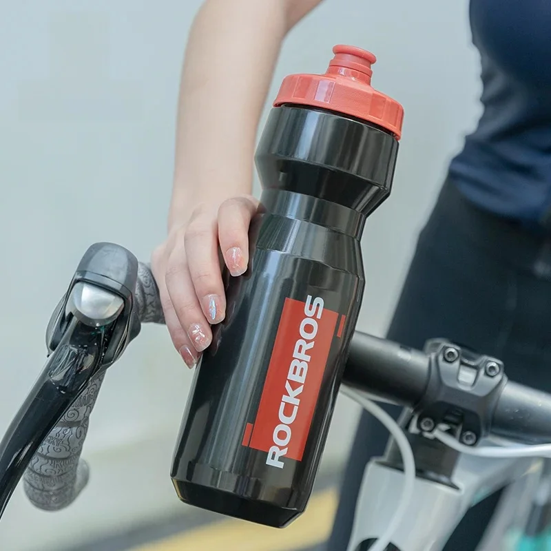 AliExpress ROCKBROS 750ml Bicycle Water Bottle Plastic Sports Fitness Running Hiking Kettle Leak-proof Bike Bottle Cage