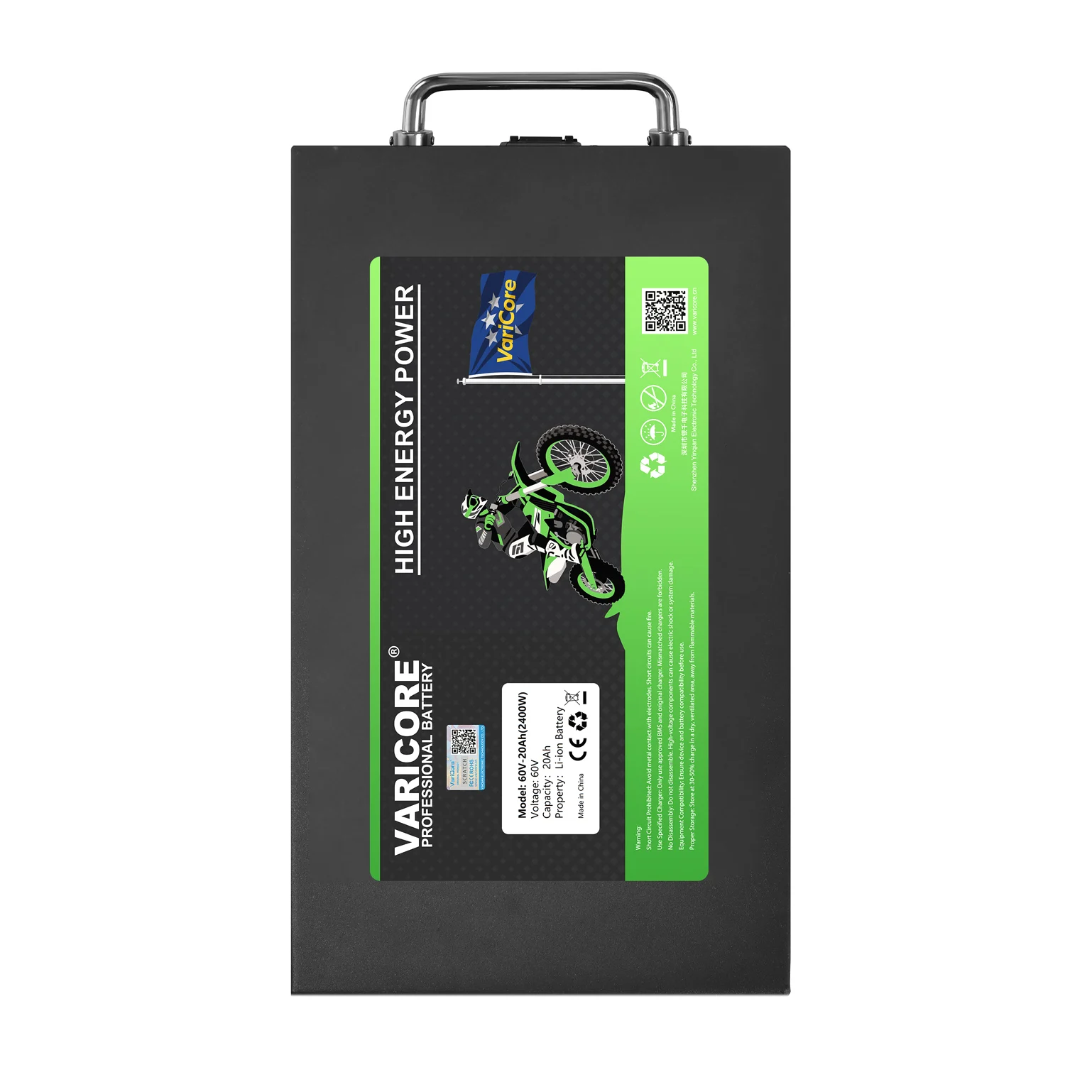 60V 30Ah lithium-ion batterijpakket Ingebouwde BMS-bescherming Oplaadbare Li-ion batterij voor scooter en motorfiets - afbeelding 2