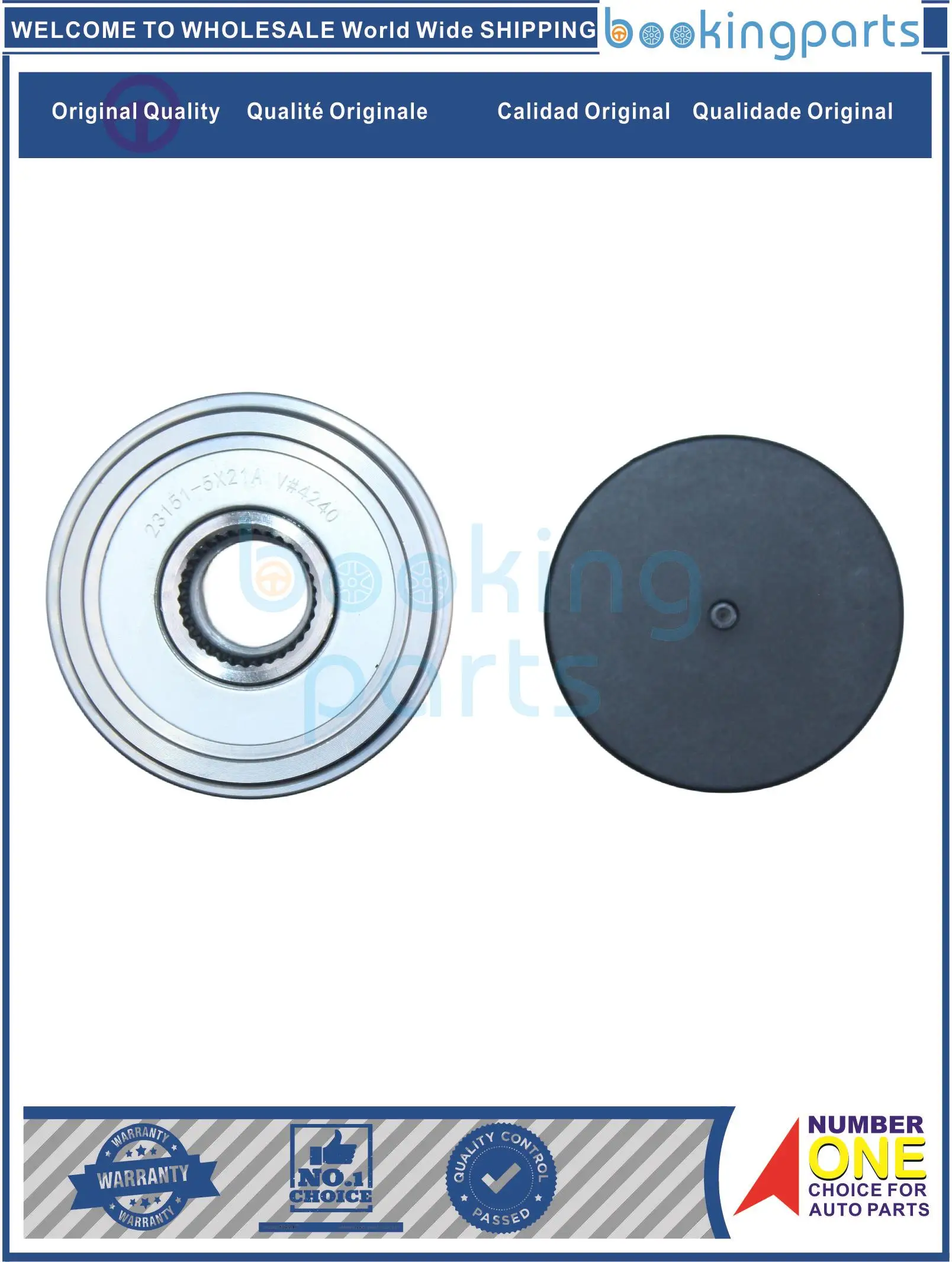 

Alt. Pulley For NISSAN NAVARA D40[V9X],PATHFINDER R51,QASHQUI J10,JJ10[HR16DE],NV350/CARAVAN E26 2010-, 23151-5X21A,231515X21A