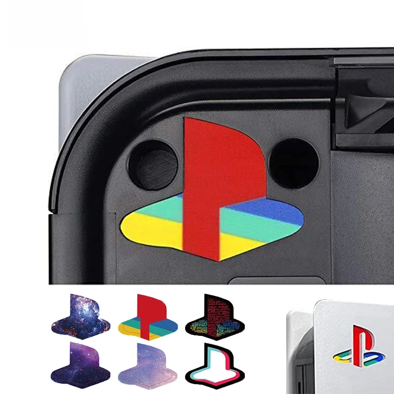 Data sapo personalizado decalque de vinil skins para ps5 console logotipo underlay adesivo para ps5