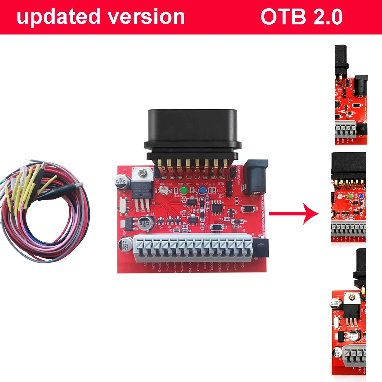 Updated VersionOTB 2.0 Adapter OBD on Bench Adapter for KT200 KT200II ECU ECU Programmer Tool High Quallity