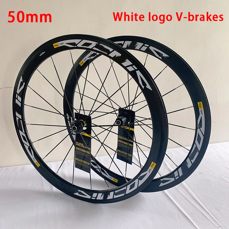 AliExpress Newest 700 C 40/50mm Aluminum Alloy Road Bike Elite Wheelset Disc Brake Six Hole Rim Brake Hg